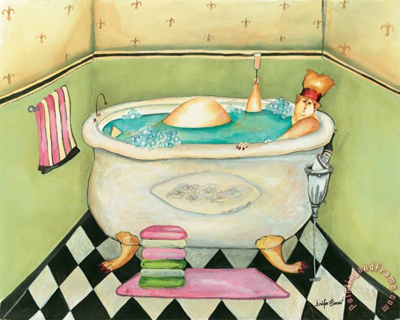 Tiny Bubbles painting - Jennifer Garant Tiny Bubbles Art Print