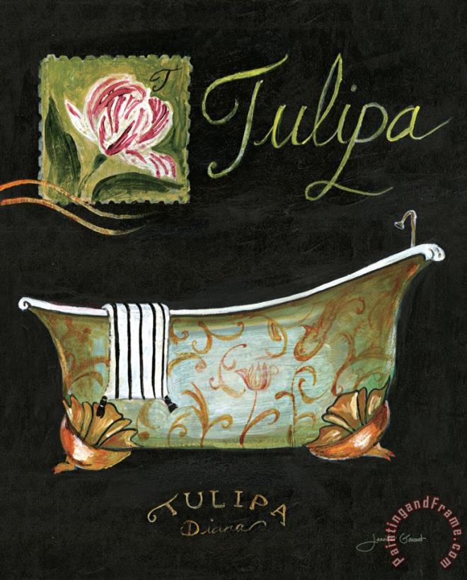Tulipa Bath painting - Jennifer Garant Tulipa Bath Art Print