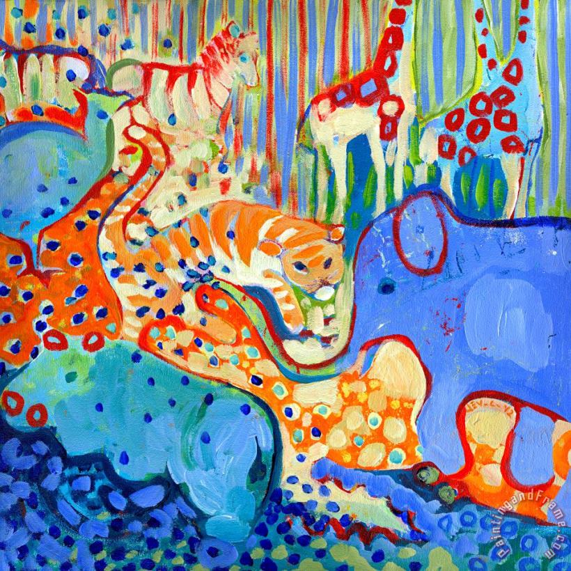 And Elephant Enters the Room painting - Jennifer Lommers And Elephant Enters the Room Art Print