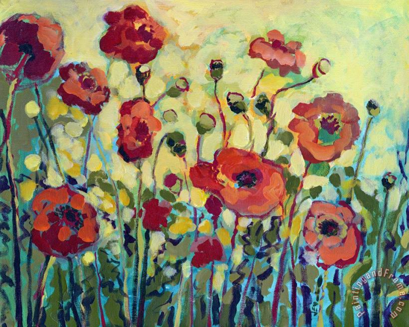 Anitas Poppies painting - Jennifer Lommers Anitas Poppies Art Print