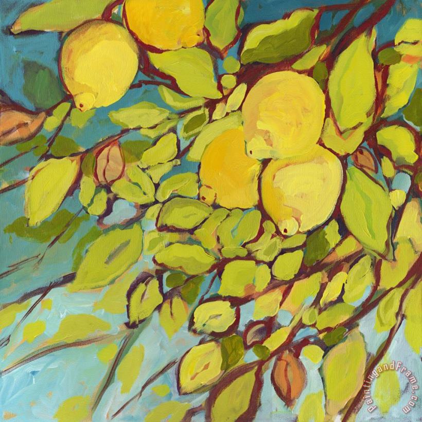 Jennifer Lommers Five Lemons Art Print