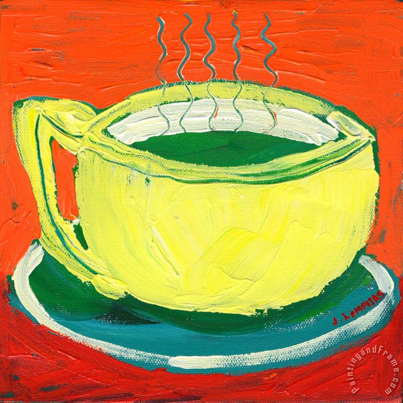 Jennifer Lommers Green Tea Art Painting