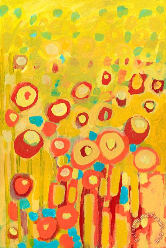 Jennifer Lommers Growing in Yellow No 2 Art Painting