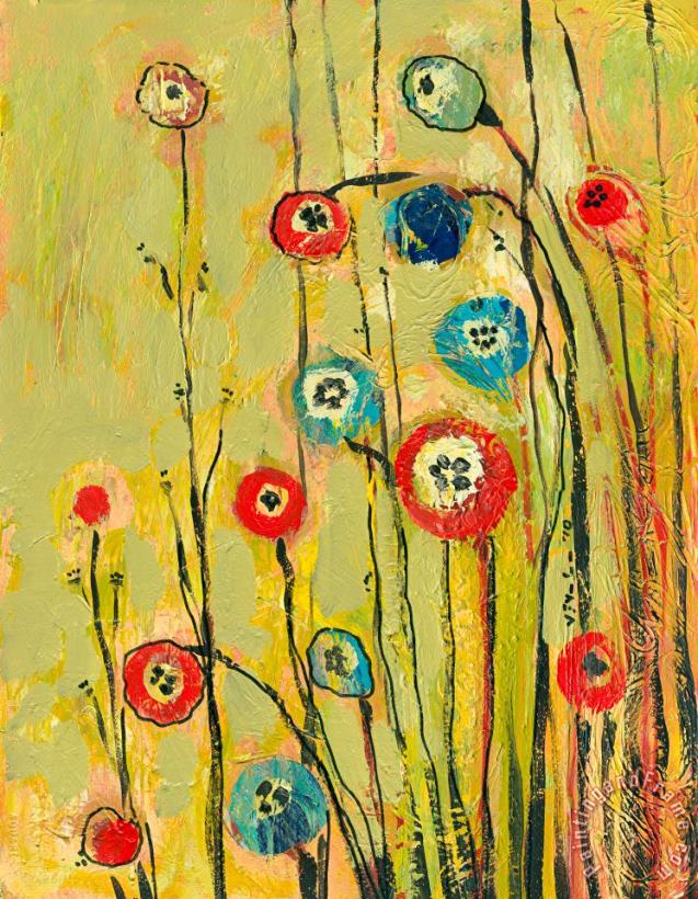 Hidden Poppies painting - Jennifer Lommers Hidden Poppies Art Print