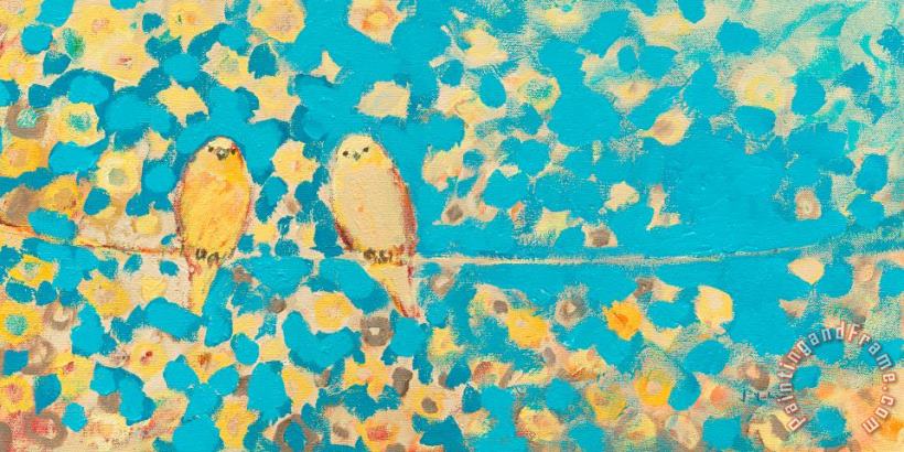 Jennifer Lommers Sharing a Sunny Perch Art Painting