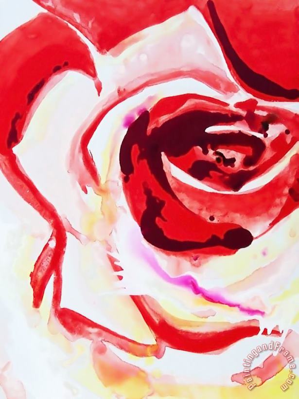Scarlet Rose painting - Jerome Lawrence Scarlet Rose Art Print