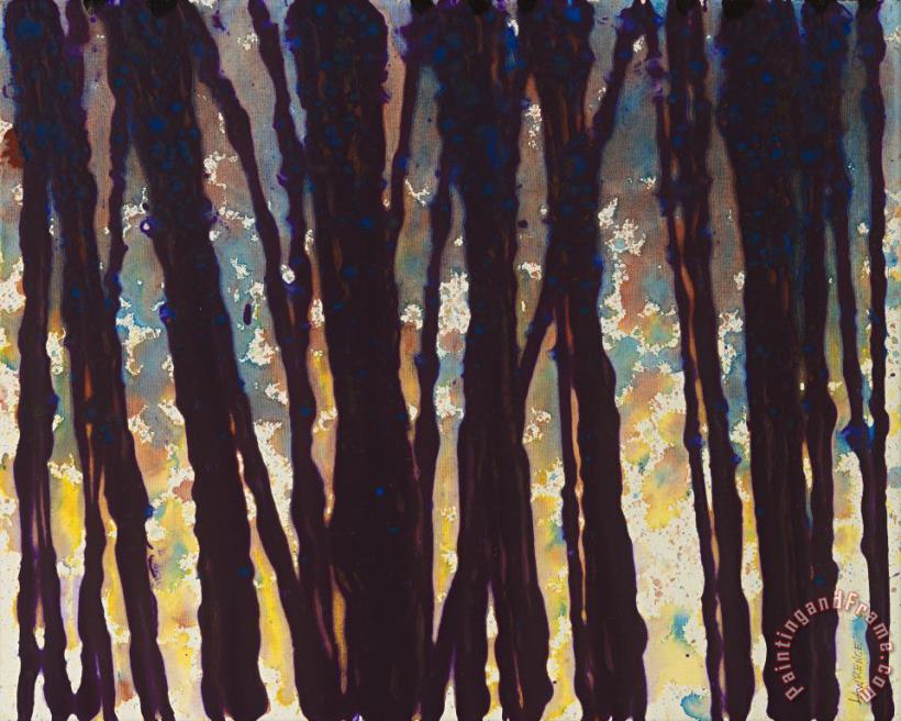 Jerome Lawrence Trees at Twilight IX Art Painting
