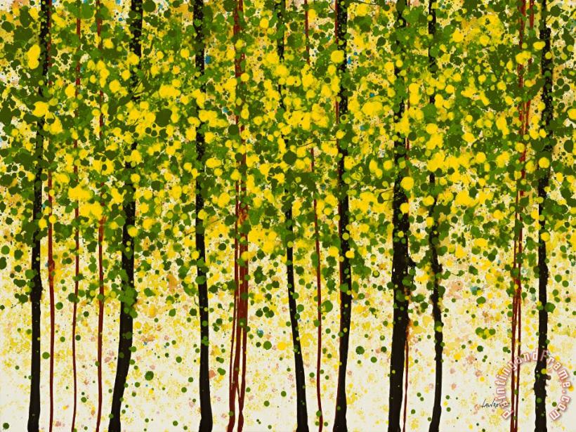 Trees at Twilight XVII painting - Jerome Lawrence Trees at Twilight XVII Art Print
