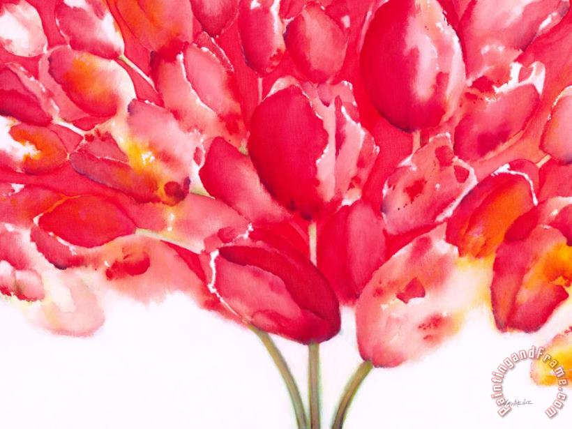 Tulips are People II painting - Jerome Lawrence Tulips are People II Art Print