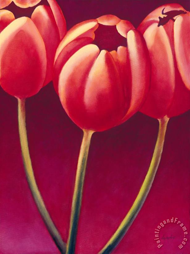 Tulips are People XIV painting - Jerome Lawrence Tulips are People XIV Art Print
