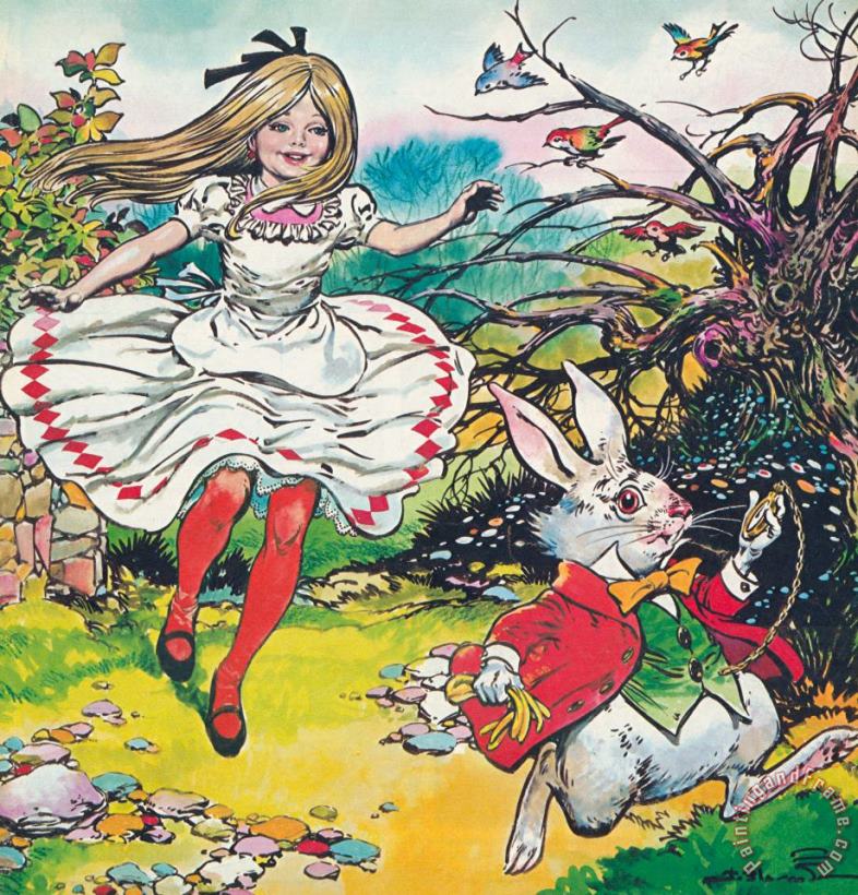 Jesus Blasco Alice In Wonderland Art Painting