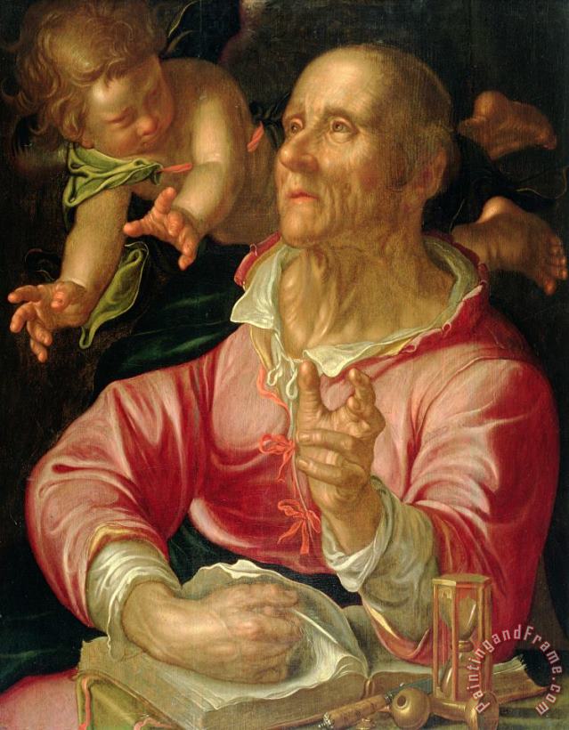 Saint Matthew painting - Joachim Wtewael Saint Matthew Art Print