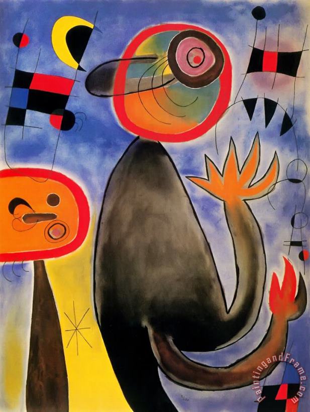 Joan Miro Animal Composition Art Painting