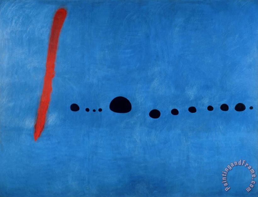 Joan Miro Blue II C 1961 Art Painting
