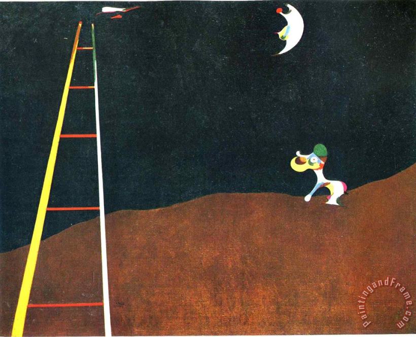 Joan Miro Dog Barking at The Moon 2 Art Print