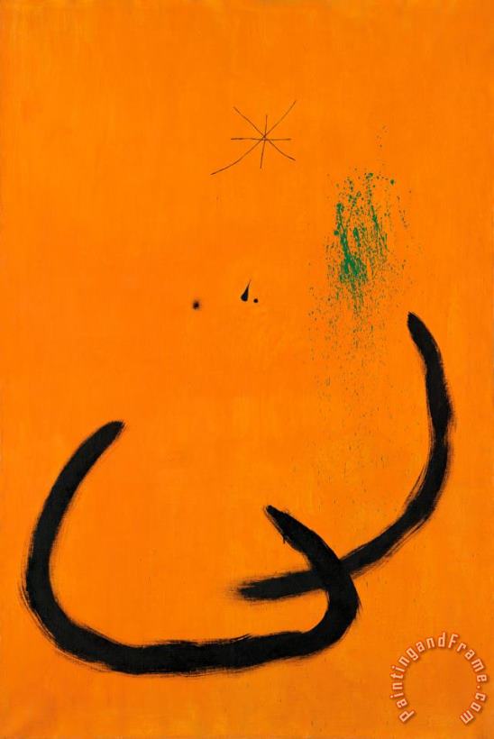 Joan Miro Goutte D'eau Sur La Neige Rose, 1968 Art Painting