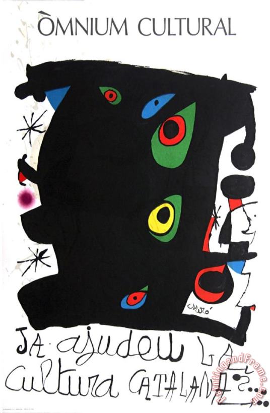 Joan Miro Omnium Cultural 1974 Art Print