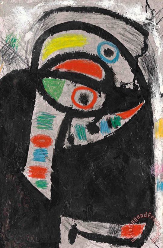 Joan Miro Personnage, Oiseau, 1975 Art Painting