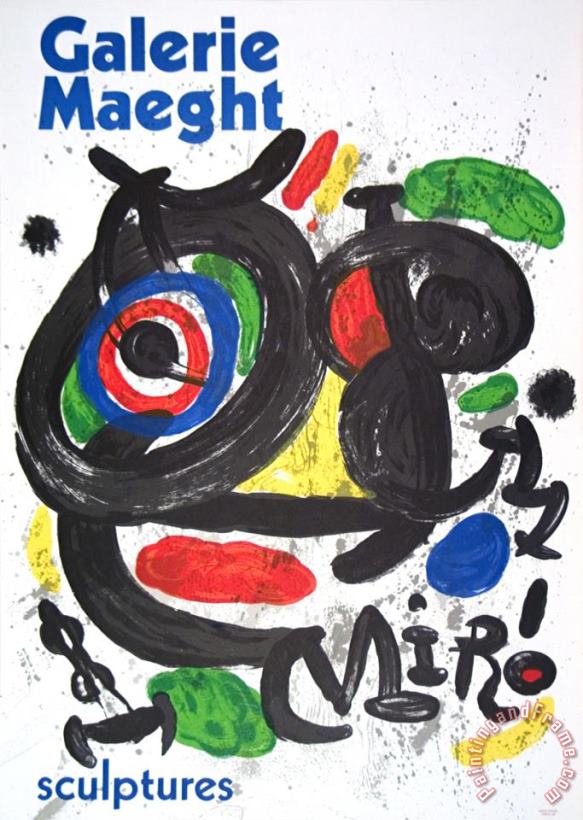 Sculptures painting - Joan Miro Sculptures Art Print Sculptures painting - Joan Miro Sculptures Art Print