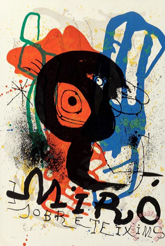 Joan Miro Sobreteixims Exhibition, 1970 Art Print