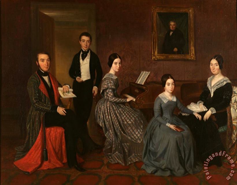 Joaquin Espalter The Family of Jorge Flaquer Art Painting