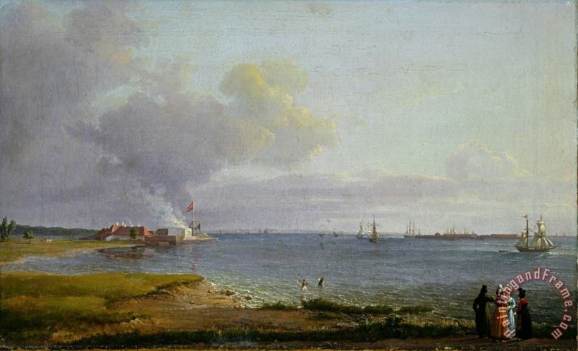 View Over Oresund Near The Lime Works painting - Johan Christian Dahl View Over Oresund Near The Lime Works Art Print