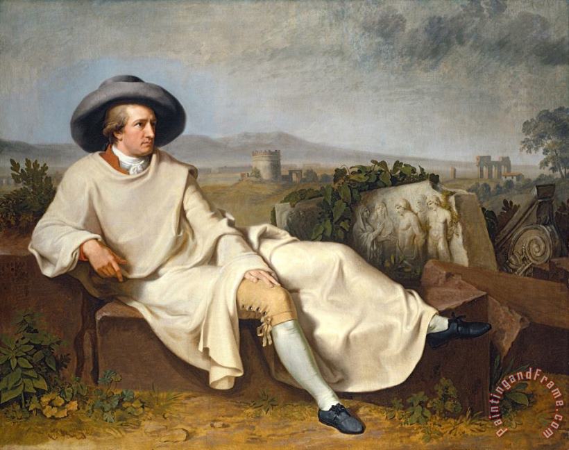 Goethe in The Roman Campagna painting - Johann Heinrich Wilhelm Tischbein Goethe in The Roman Campagna Art Print