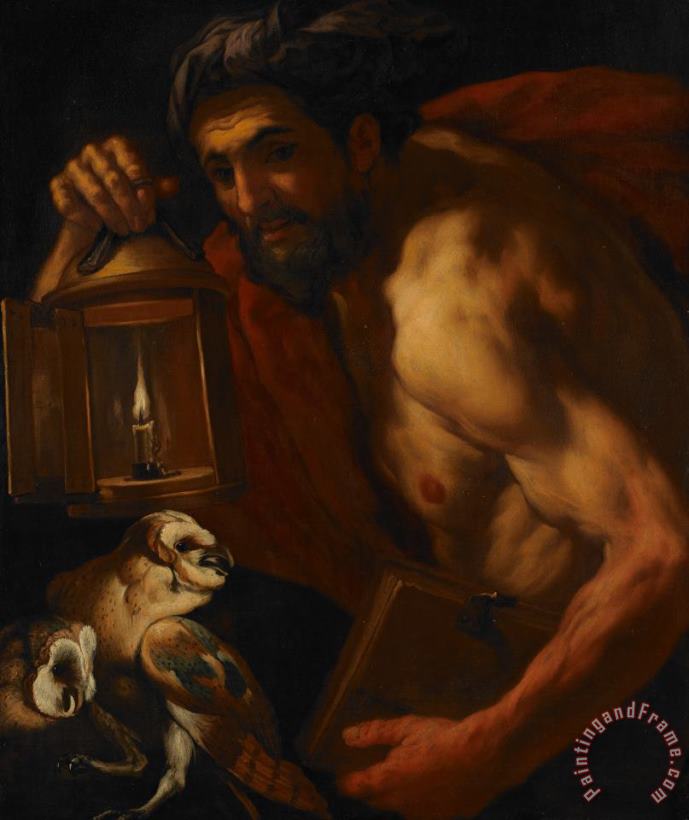 Johann Karl Loth Diogenes Art Painting