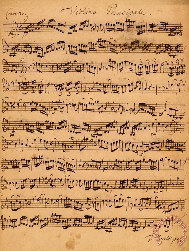 Johann Sebastian Bach The Brandenburger Concertos Art Print