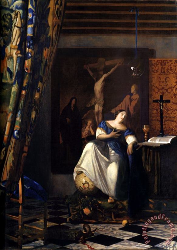 Johannes Vermeer Allegory of The Faith Art Painting