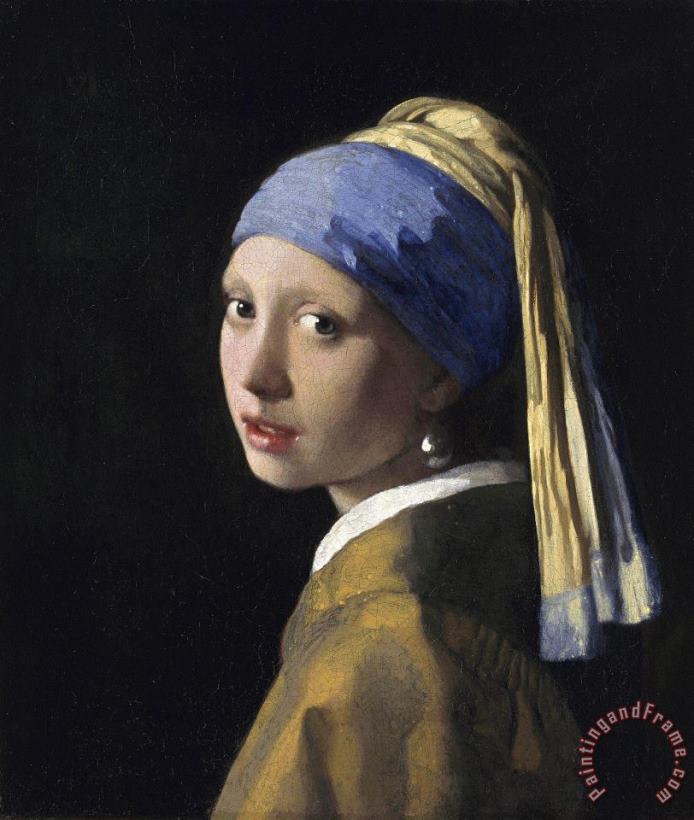 Johannes Vermeer Girl With A Pearl Earring Art Painting