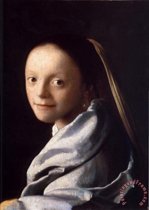 Johannes Vermeer Study of a Young Woman Art Painting
