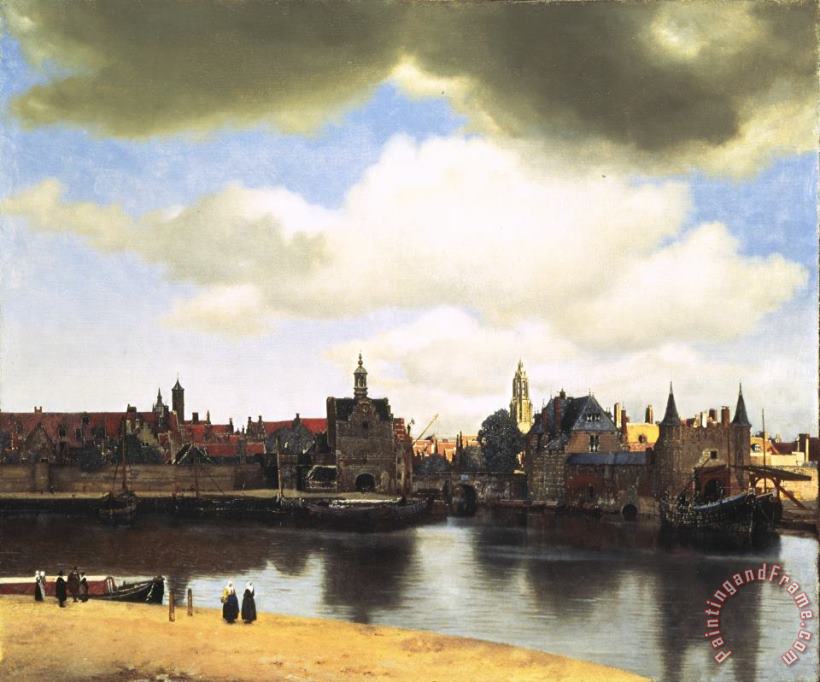 View Of Delft painting - Johannes Vermeer View Of Delft Art Print