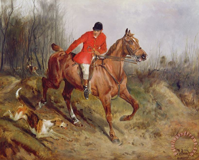 Hunting Scene painting - John Alfred Wheeler Hunting Scene Art Print