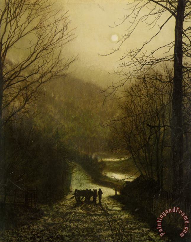 Forge Valley Near Scarborough painting - John Atkinson Grimshaw Forge Valley Near Scarborough Art Print