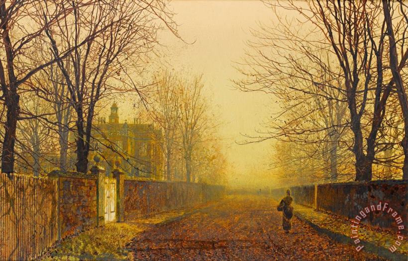John Atkinson Grimshaw Golden Autumn Art Painting