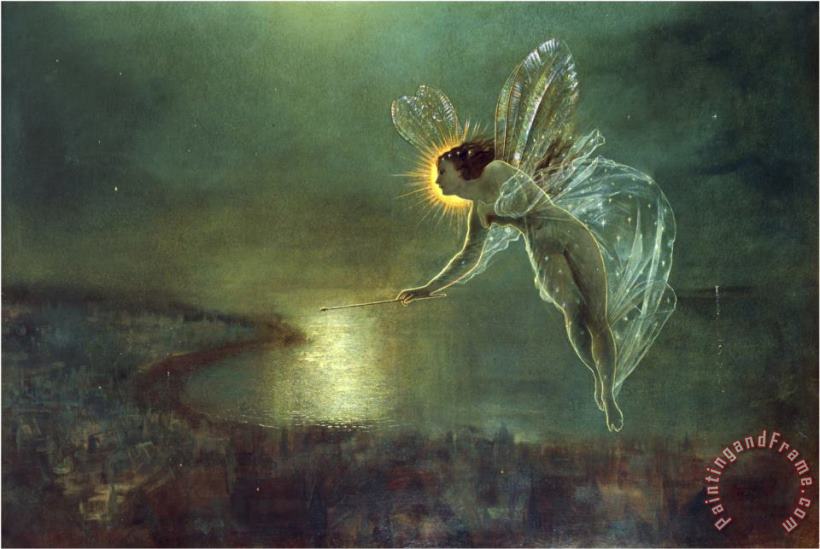 Spirit of The Night 1879 painting - John Atkinson Grimshaw Spirit of The Night 1879 Art Print