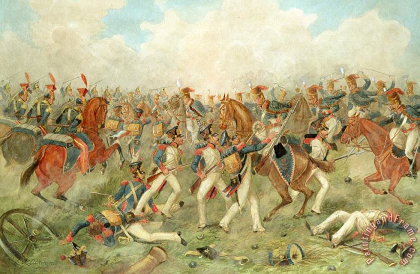 John Augustus Atkinson The Battle of Vitoria June 21st 1813 Art Print