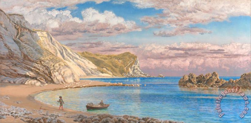 John Brett Man of War Rocks, Coast of Dorset Art Painting