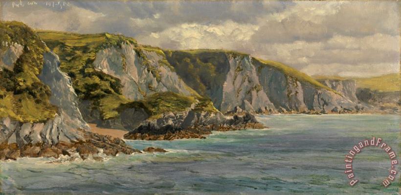 On The Welsh Coast painting - John Brett On The Welsh Coast Art Print