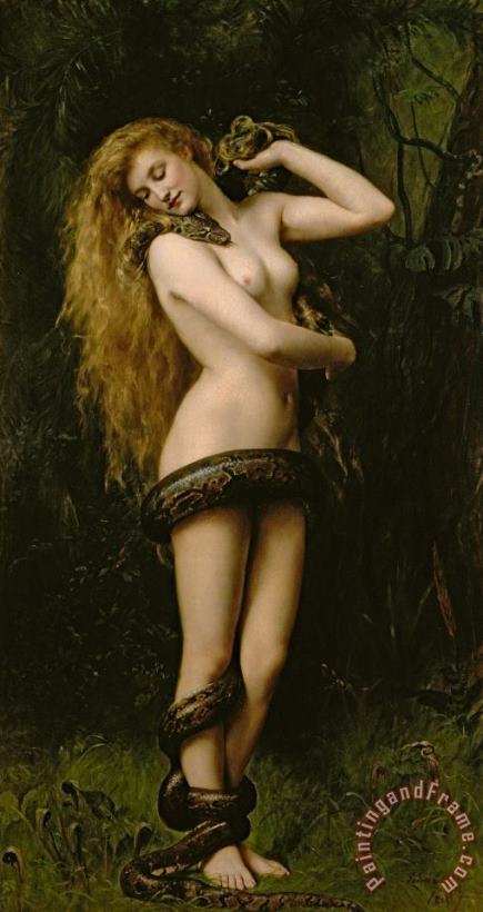 Lilith painting - John Collier Lilith Art Print