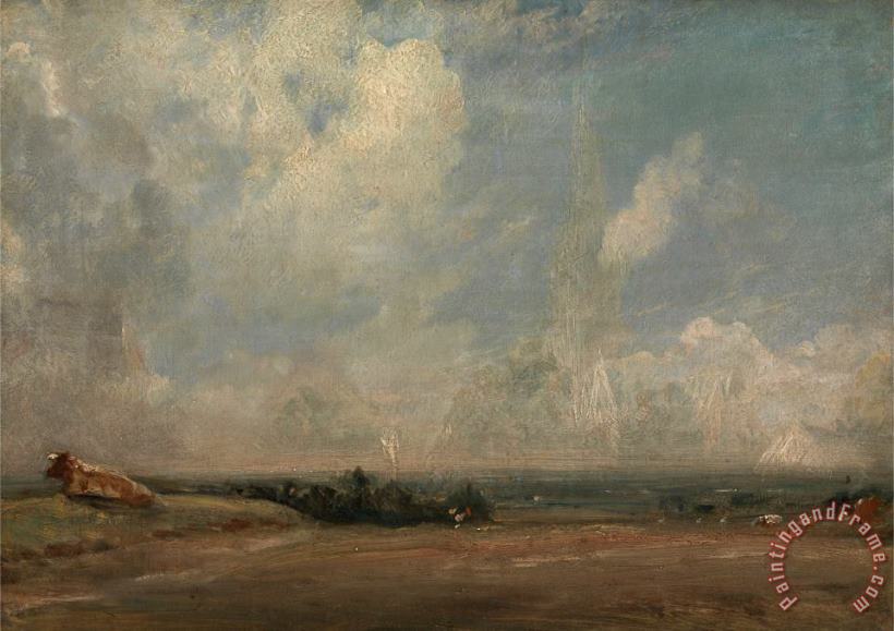A View From Hampstead Heath painting - John Constable A View From Hampstead Heath Art Print