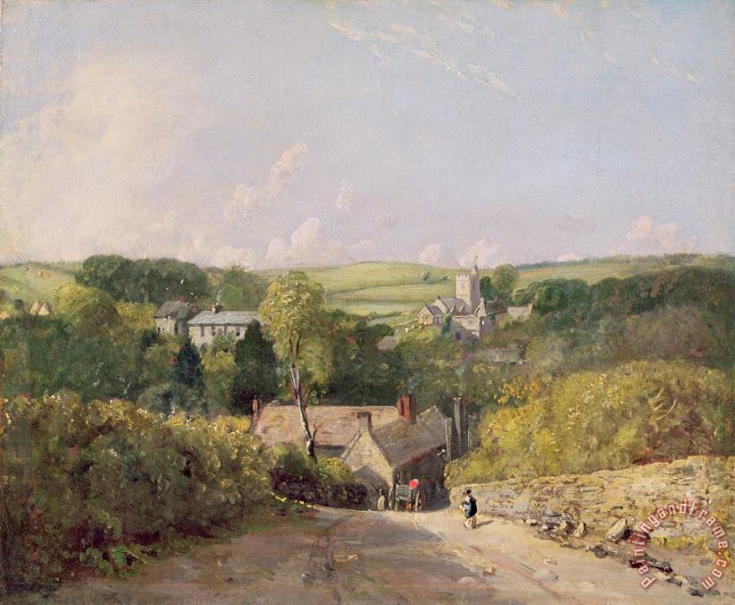 John Constable A View of Osmington Village with the Church and Vicarage Art Painting
