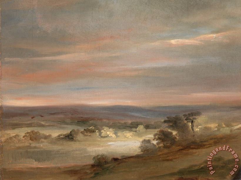 John Constable A View on Hampstead Heath, Early Morning Art Print
