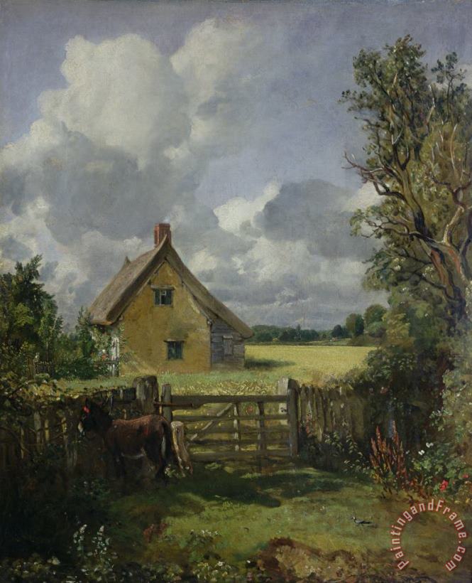 Cottage in a Cornfield painting - John Constable Cottage in a Cornfield Art Print