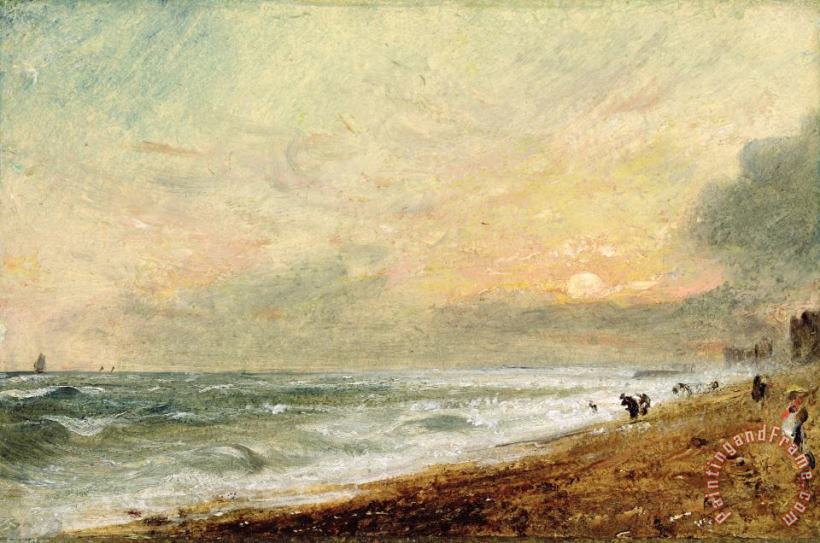 Hove Beach painting - John Constable Hove Beach Art Print
