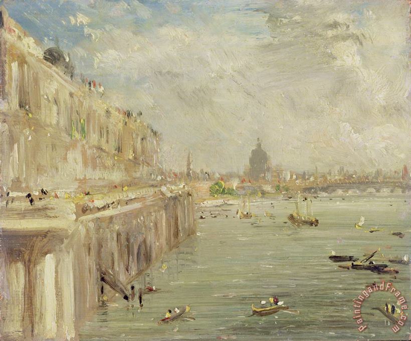 John Constable View of Somerset House Terrace and St. Paul's Art Print