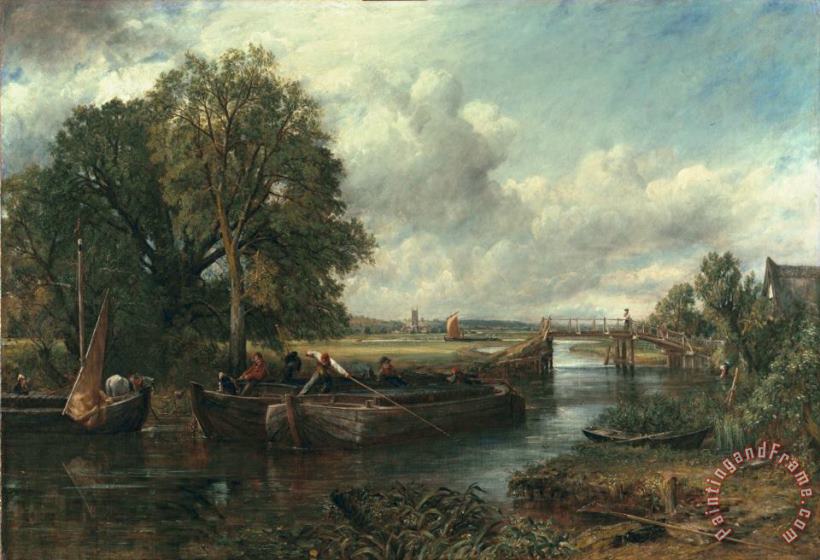 John Constable View of the Stour near Dedham Art Painting
