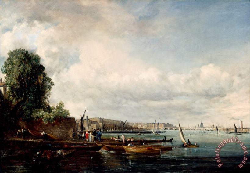 Waterloo Bridge painting - John Constable Waterloo Bridge Art Print