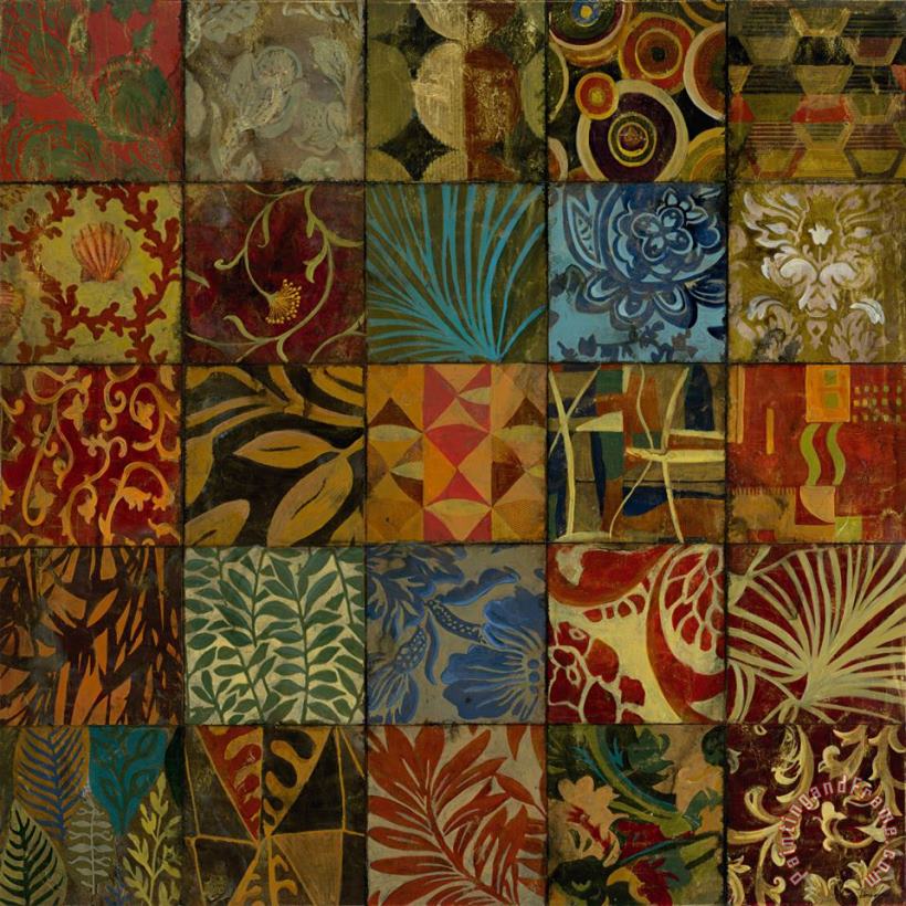 Mosaic I painting - John Douglas Mosaic I Art Print